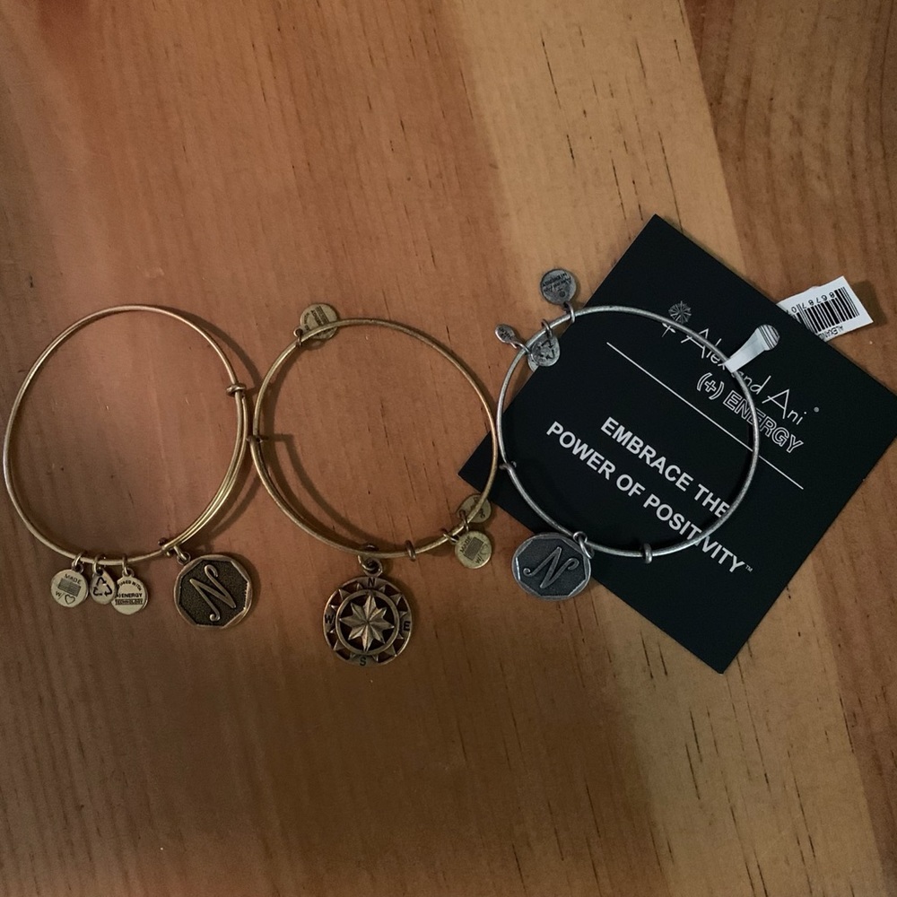 Alex and Ani Bracelets - “N” and Compass logo